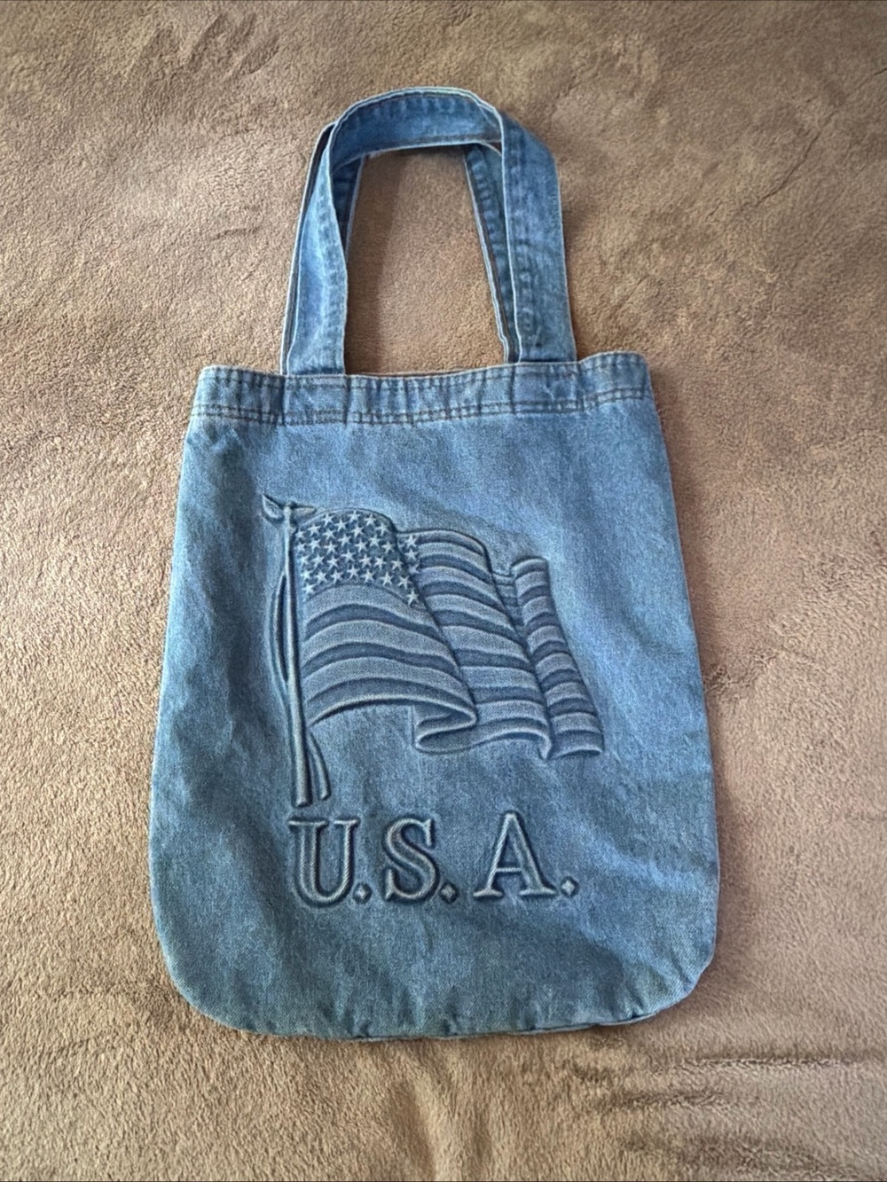 Active USA Denim Tote Bag - Blue